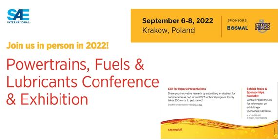 06-08.09.2022 - Kongres SAE Powertrains, Fuels & Lubricants Conference & Exhibition