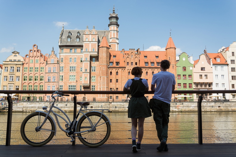 Gdańsk rower na Motławą