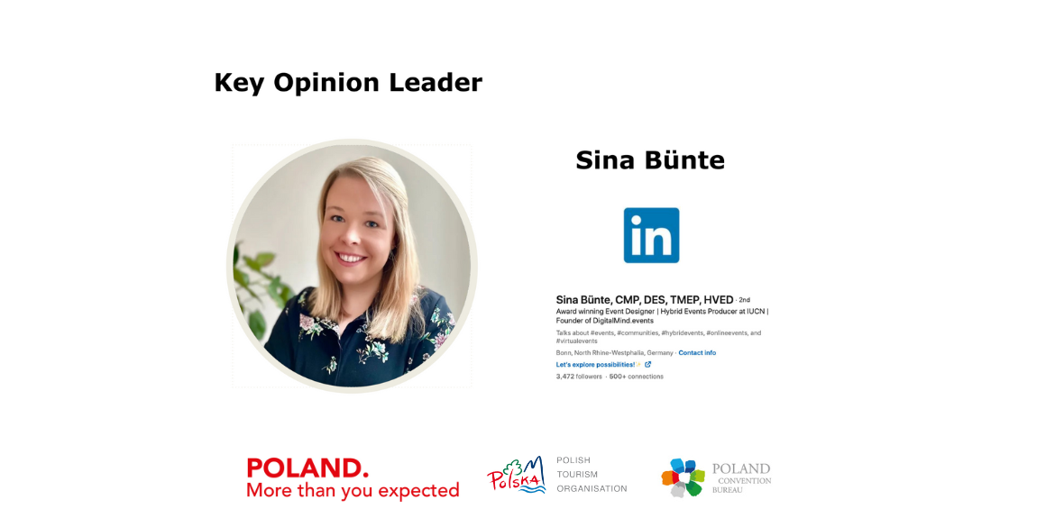 MP IMPACT Awards key opinion leader linkedin MICE influencer sina bunte POLAND more than you expected