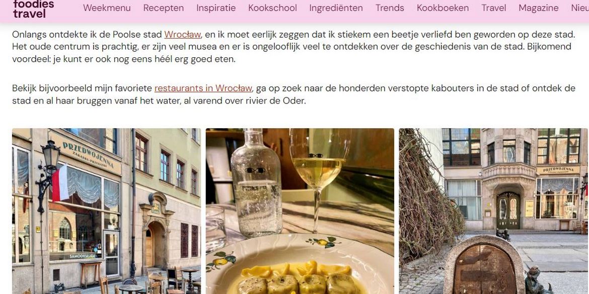 Wrocław na szczycie zestawienia „Foodies”. Holendrzy odkrywają smak Polski