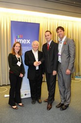 L-R: Carina Bauer (IMEX), Ray Bloom (IMEX), Krzysztof Celuch (CBP), Jon Bradshaw (IMEX)