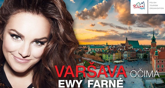 Ewa Farna in a tourism campaign promoting Poland in the Czech Republic 