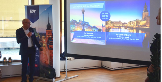 Jubileusz uruchomienia połączenia  PLL LOT do Göteborga