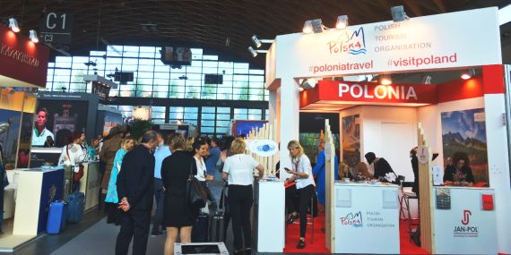 Polskie stoisko podczas targów w Rimini
