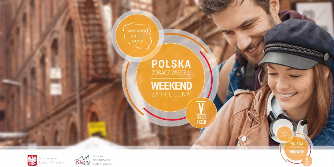 Baner akcji Polska zobacz więcej - weekend za pół ceny