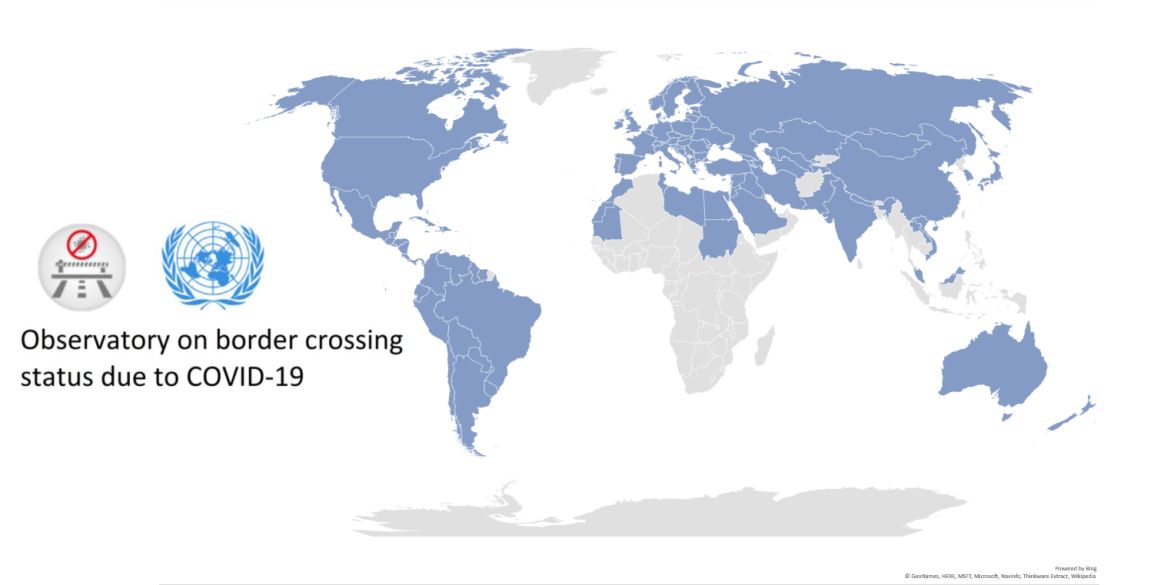 Mapa obserwatorium statusu przejść granicznych