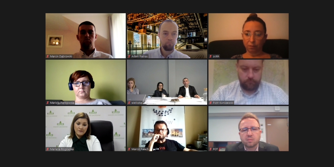 The FIT board and the management of the Polish Tourist Organization at an online meeting