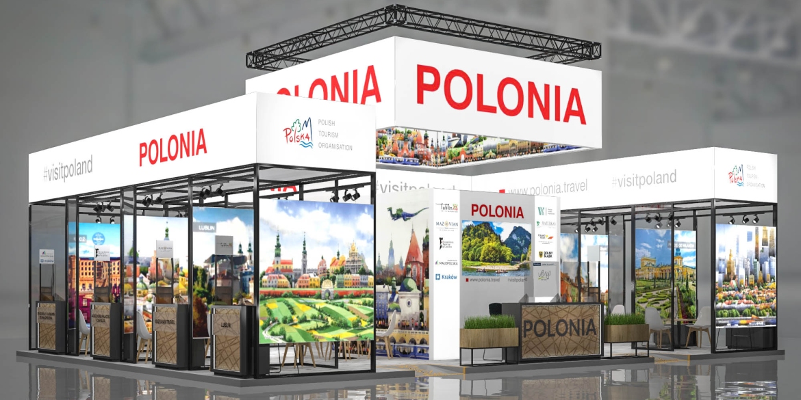 Wizualizacja polskiego stoiska na targi FITUR