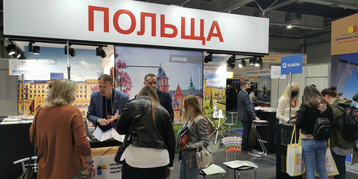 Polish stand at Ukraine International Travel & Tourism Exhibition