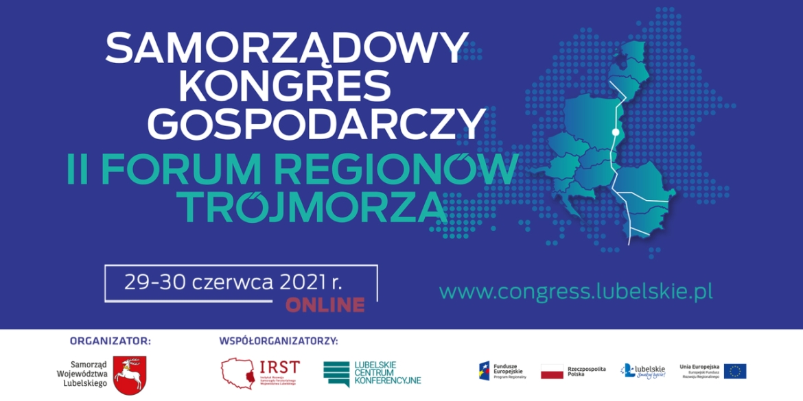 Baner Samorządowego Kongresu Gospodarczego II Forum Regionów Trójmorza