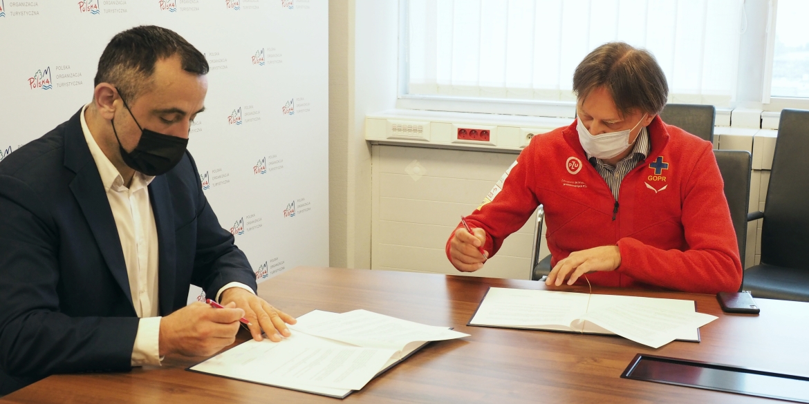 Prezes POT Rafał Szlachta, prezes GOPR Roman Dziedzic