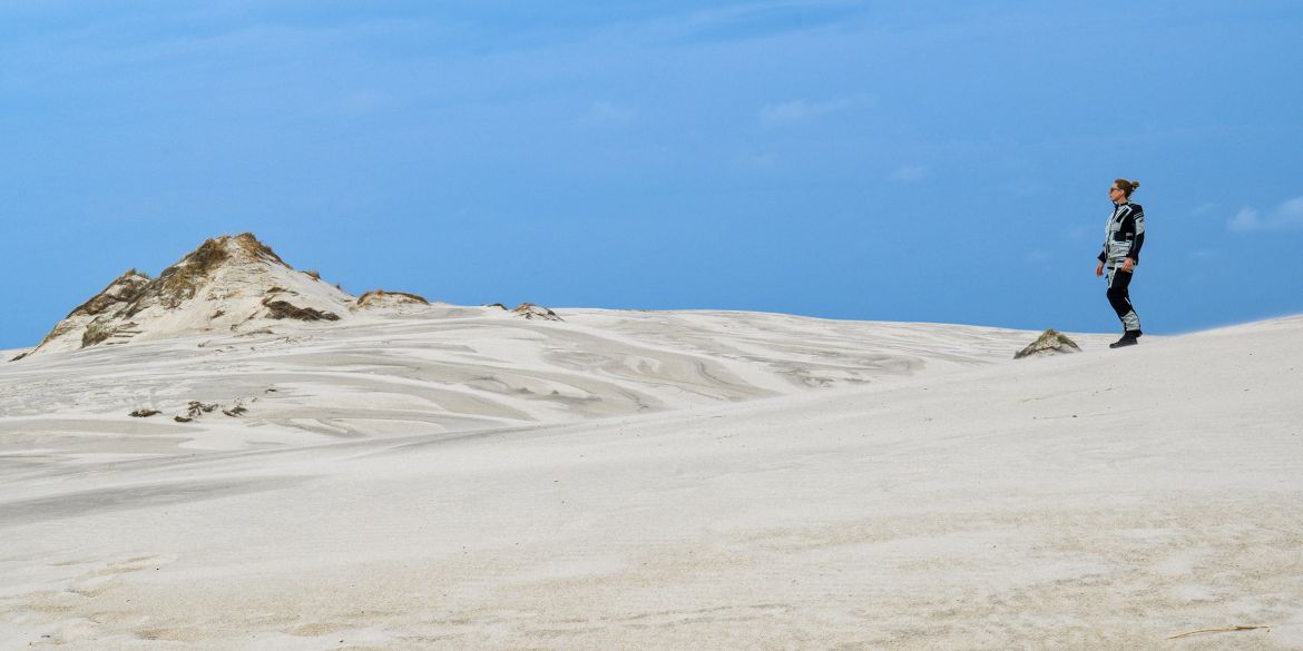 Raffaella Cegna in the dunes