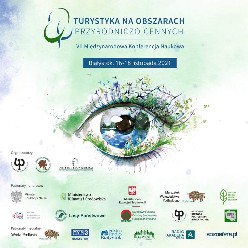Baner konferencji "Turystyka na obszarach przyrodniczo cennych"