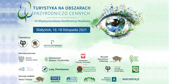 Baner konferencji "Turystyka na obszarach przyrodniczo cennych"