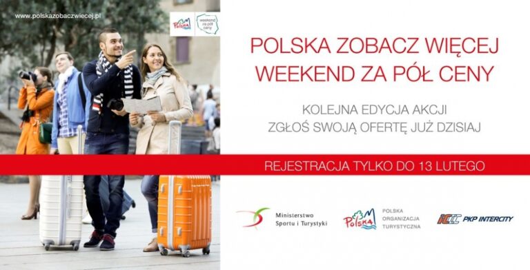 Baner akcji Polska zobacz więcej - weekend za pół ceny