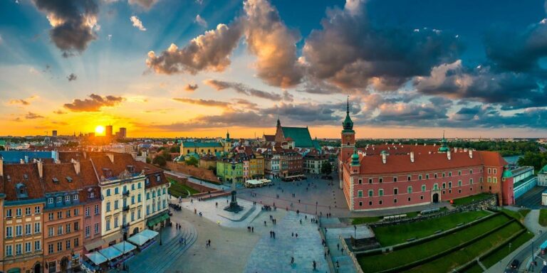 Panorama of Warsaw