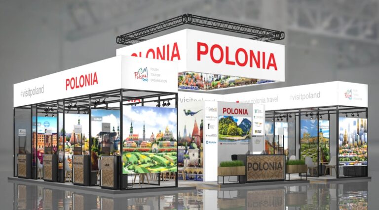 Wizualizacja polskiego stoiska na targi FITUR