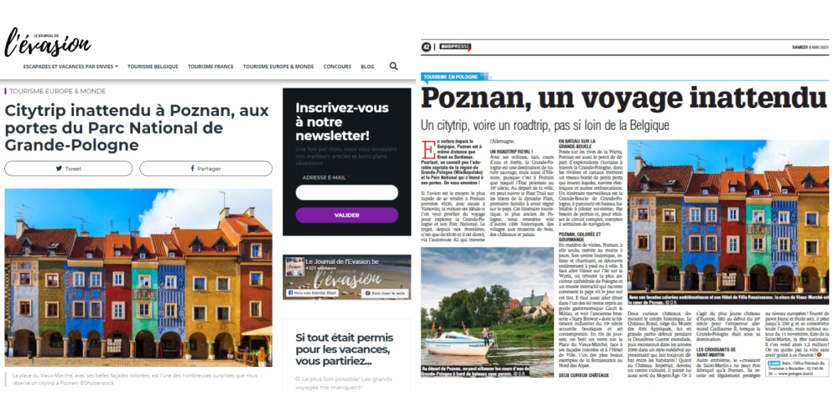 Artykuły w ramach kampanii na rynku belgijskim