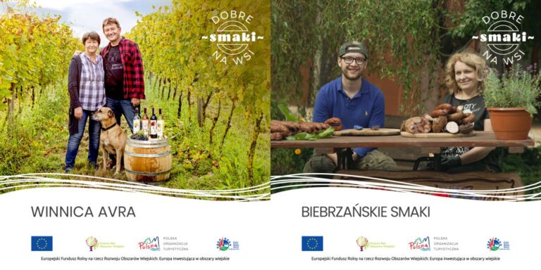 Grafiki z kampanii Dobre Smaki na wsi