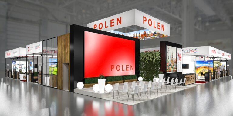 Wizualizacja stoiska POT na targi ITB Berlin