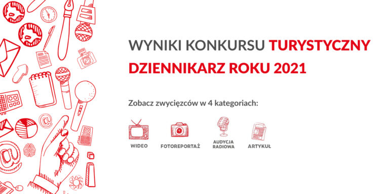 Grafika wyników konkursu na Turystycznego dziennikarza roku