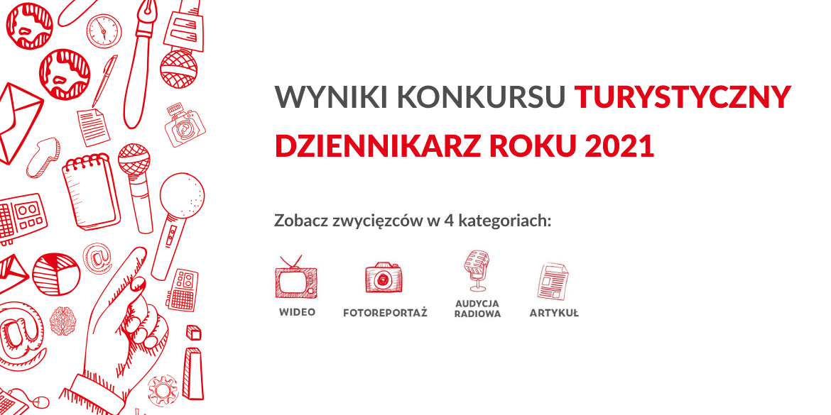 Grafika wyników konkursu na Turystycznego dziennikarza roku