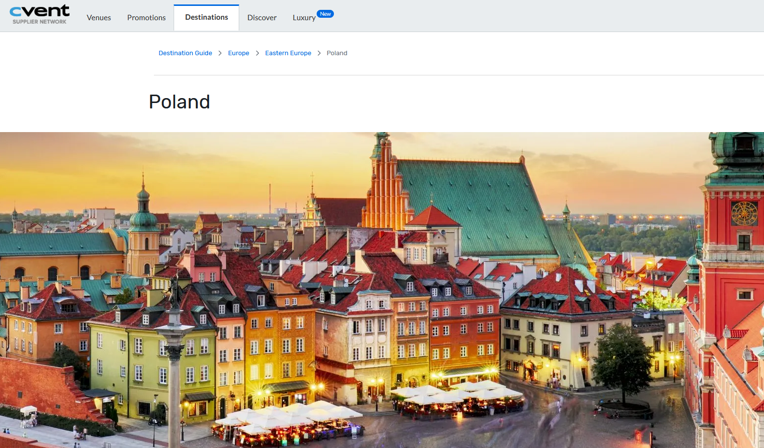 CVENT Destination Guide Eastern Europe Poland