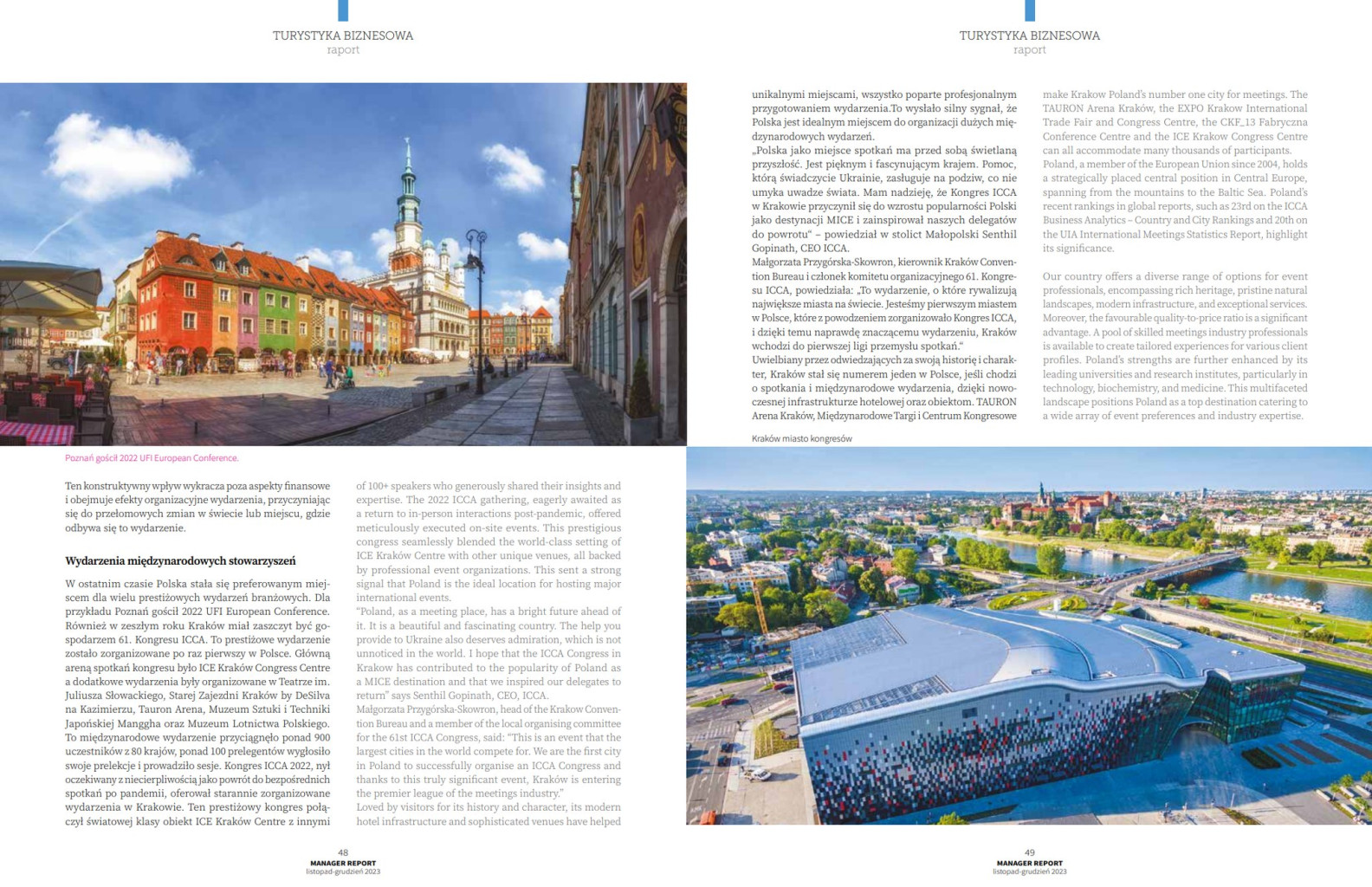 MICE industry Poznan Krakow Manager Report MICE Poland Kraków