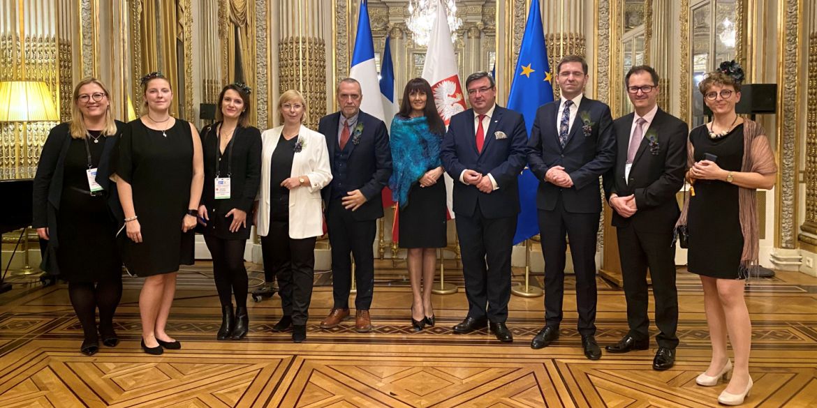 Aneta Książek i Tomasz Rudomino na spotkaniu w Ambasadzie