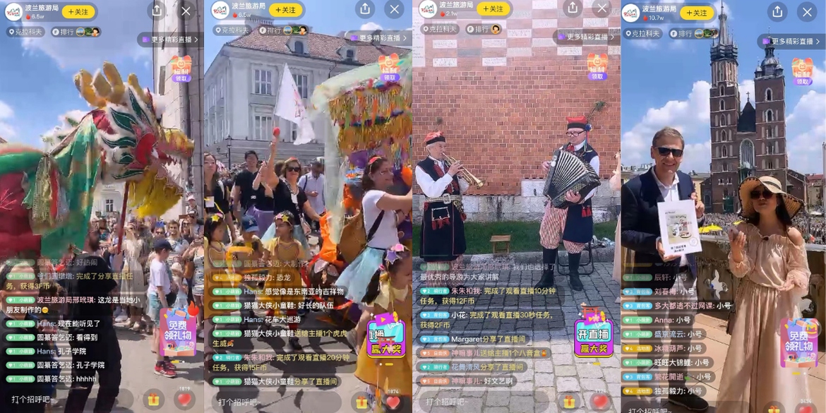 Live streaming from Krakow