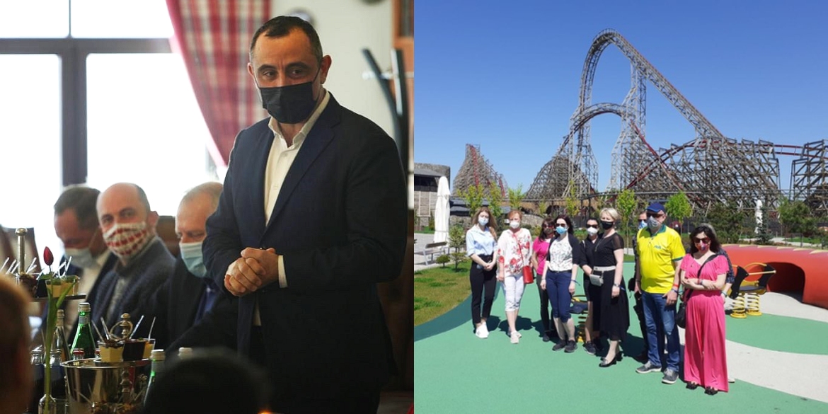 Rafał Szlachta i uczestnicy wizyty studyjnej do Małopolski