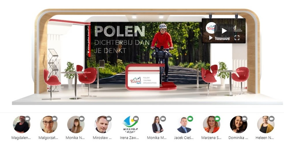 Wirtualne stoisko POT na targach Fiets en Wandelbeurs