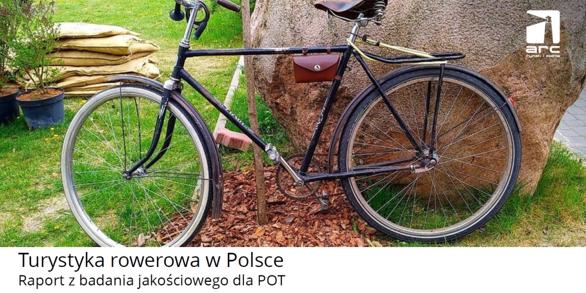 Okładka raportu o turystyce rowerowej